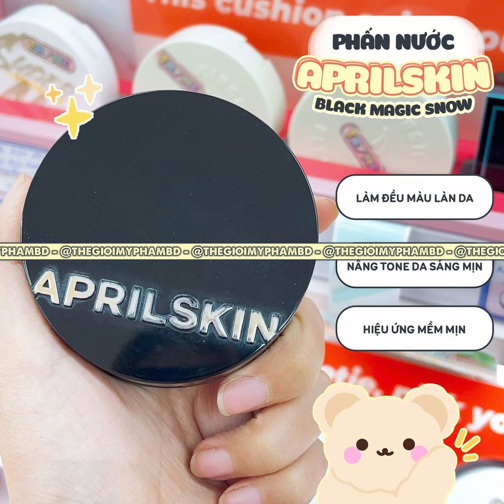 April Skin - Magic Snow Cushion Triple Cover Powder #23