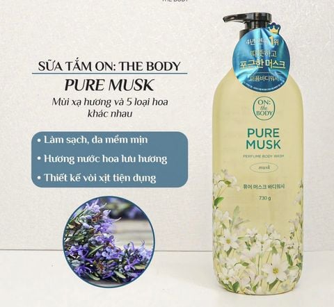 Sữa Tắm On: The Body Perfume #Pure Musk 730g