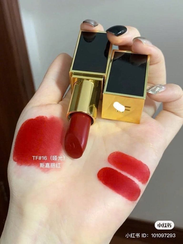 Son TOMFORD #16 Scarlet Rouge Vỏ Đen ( Ko Tđ )