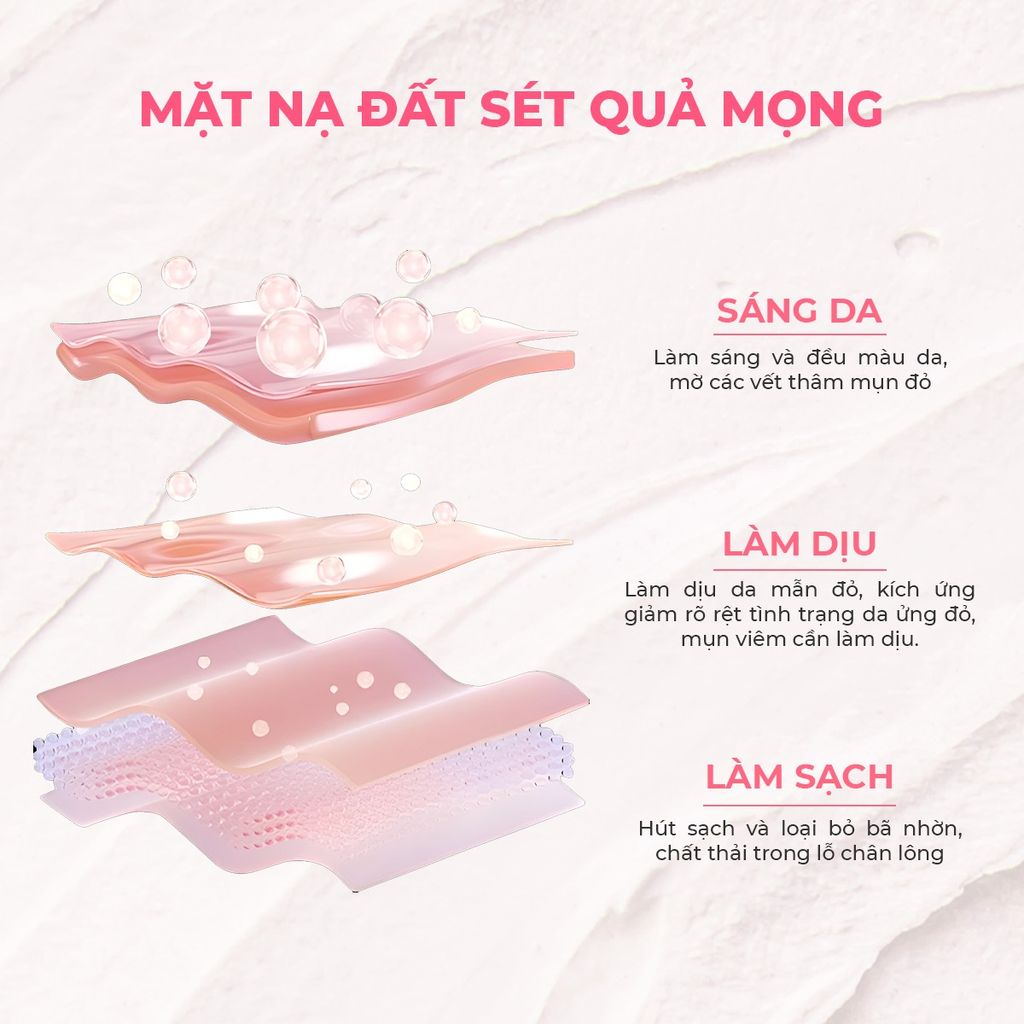 Mặt Nạ Đất Sét Aperire Làm Sạch, Sáng Da Nhạy Cảm120g (Hồng)