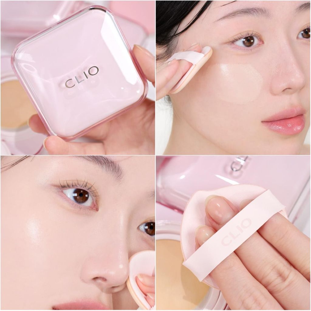 (MẪU MỚI) Phấn Nước Căng Bóng Clio Kill Cover Mesh Glow Essential Cushion SPF50+ PA++++15g*2 #21C