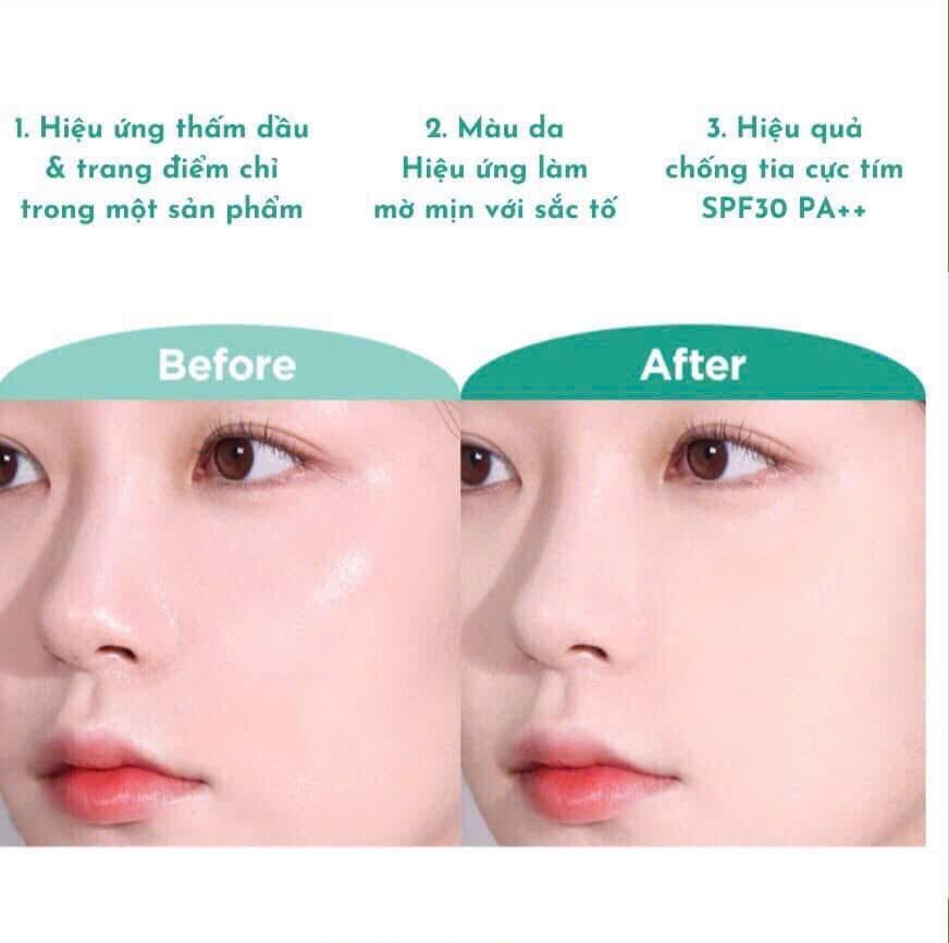 Phấn phủ nén The Face Shop Oil Clear trắng #201