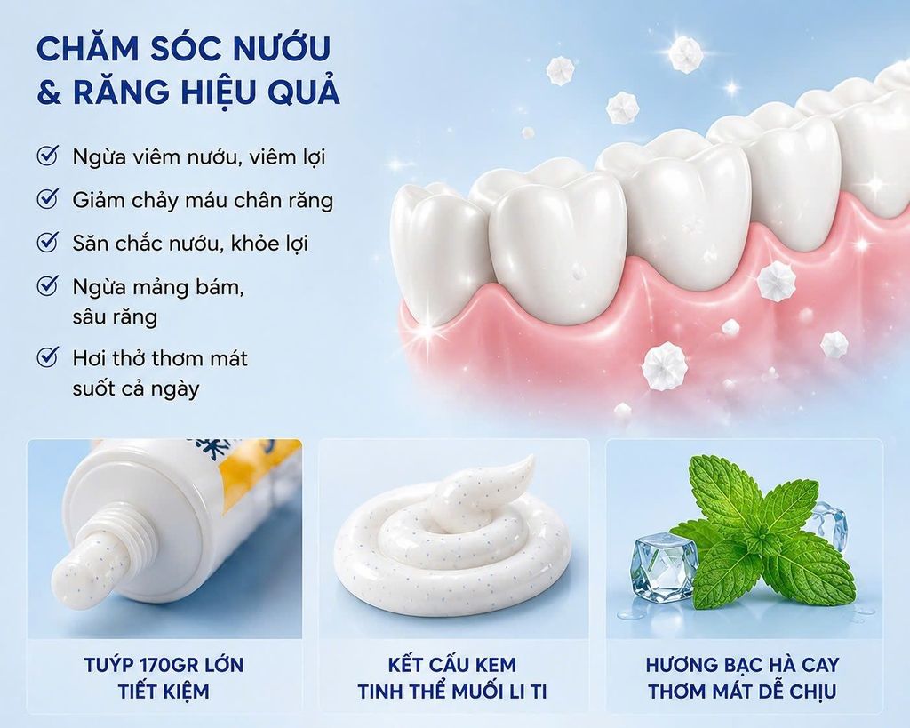 Kem Đánh Răng Muối Sunstar 170g