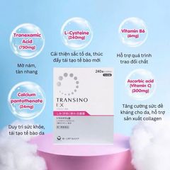 Viên Uống Trị Nám Transino EX 240 Viên (Mẫu Mới) Ko Tđ