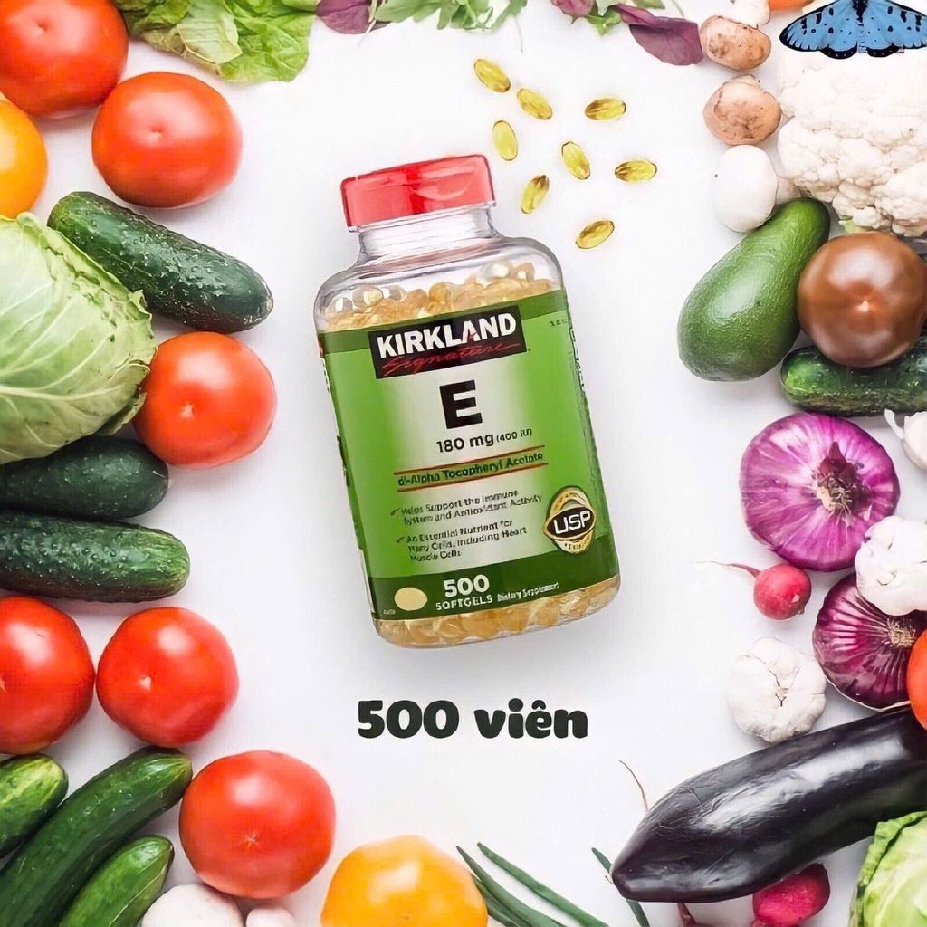 Vitamin E 400 I.U Kirkland 500 viên