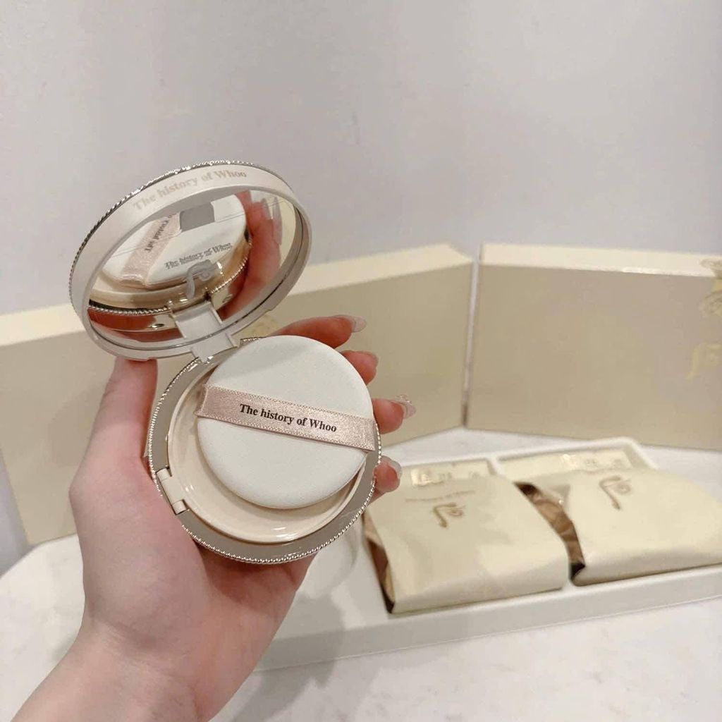 The Whoo Luxury Golden Cushion Glow Special Set #21 (Kèm 2 Lõi) Ko Tđ