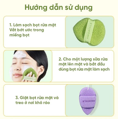 Bọt Biển Rửa Mặt Amortals Face Washing Puff
