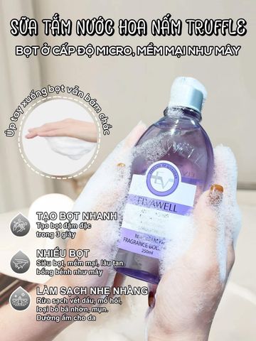 Sữa tắm Elvawell Niacinamine 250ml (Tím)