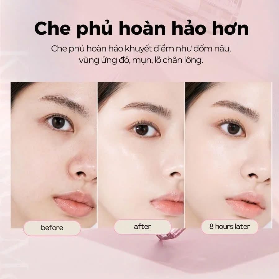 (MẪU MỚI) Phấn Nước Căng Bóng Clio Kill Cover Mesh Glow Essential Cushion SPF50+ PA++++15g*2 #21C