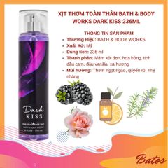 Xịt Thơm BBW 236ml #Dark Kiss