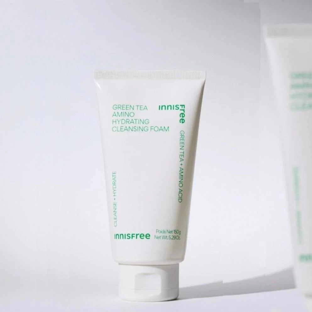 Sữa Rửa Mặt Innisfree Green Tea Amino Hydrating 150g (Mẫu mới)