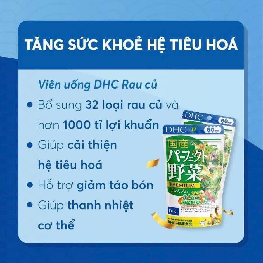 Viên uống DHC rau củ quả Nhật Bản 240 viên