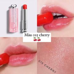 Dior - Son Dưỡng Addict Lip Glow #015 Cherry (Mẫu Mới Vỏ Xanh) - Ko Tđ