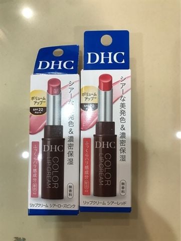 Son Dưỡng DHC Color Lip Cream SPF22 # Đỏ1.5g ( Hộp)