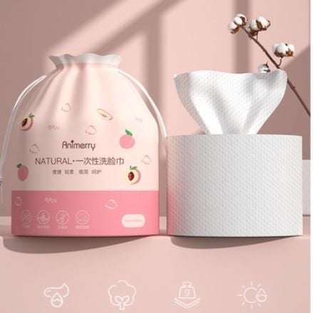 Khăn Lau Mặt Khô Dùng Một Lần Animerry ( 40 khăn/cuộn)