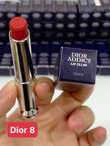 Dior - Son Dưỡng Addict Lip Glow #8 (Mẫu Mới Vỏ Xanh) - Ko Tđ