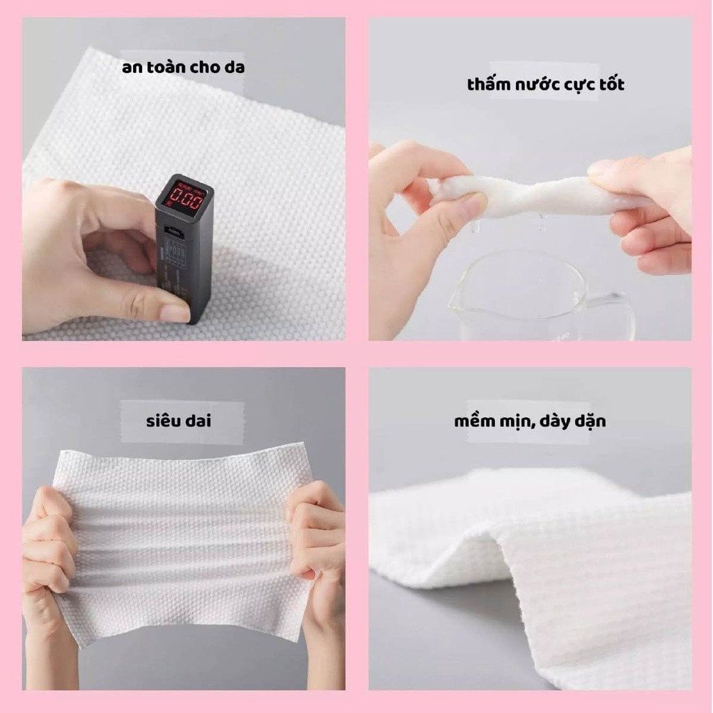 Khăn Lau Mặt Khô Dùng Một Lần Animerry ( 40 khăn/cuộn)