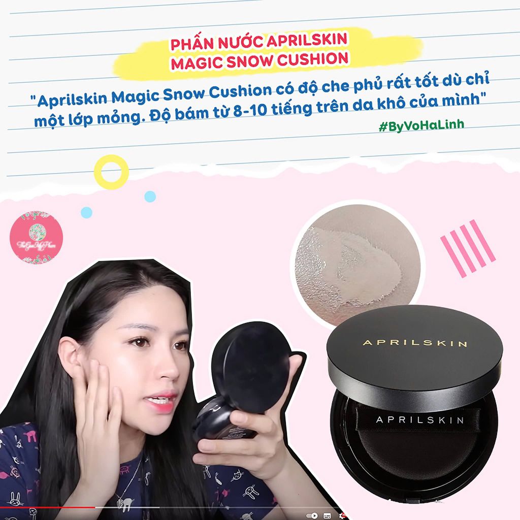 April Skin - Magic Snow Cushion Triple Cover Powder #23