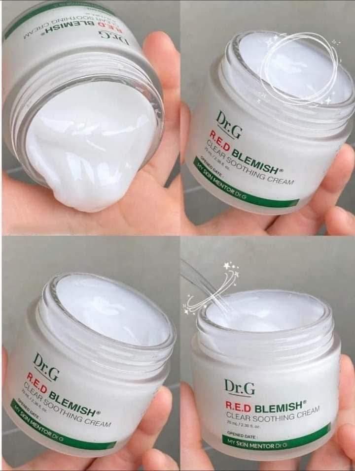 Kem Dưỡng Dịu Da, Phục Hồi Và Giảm Đỏ Dr.G R.E.D Blemish Clear Soothing 70ml + KCN 20ml