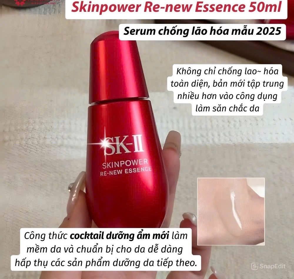 Tinh Chất Chống Lão Hóa SK-II Skinpower Re-New Essence 50ml (Ko Tđ)