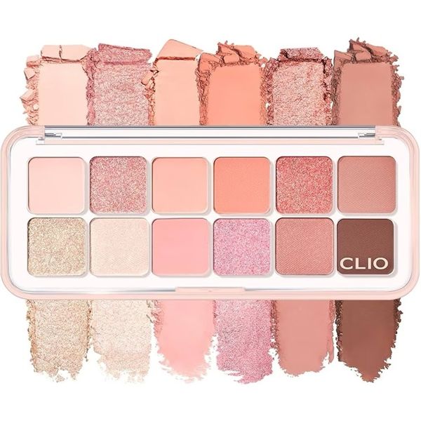Phấn Mắt Clio Pro Eye 12 Ô Pallete Air #09 Peach Mate Apple