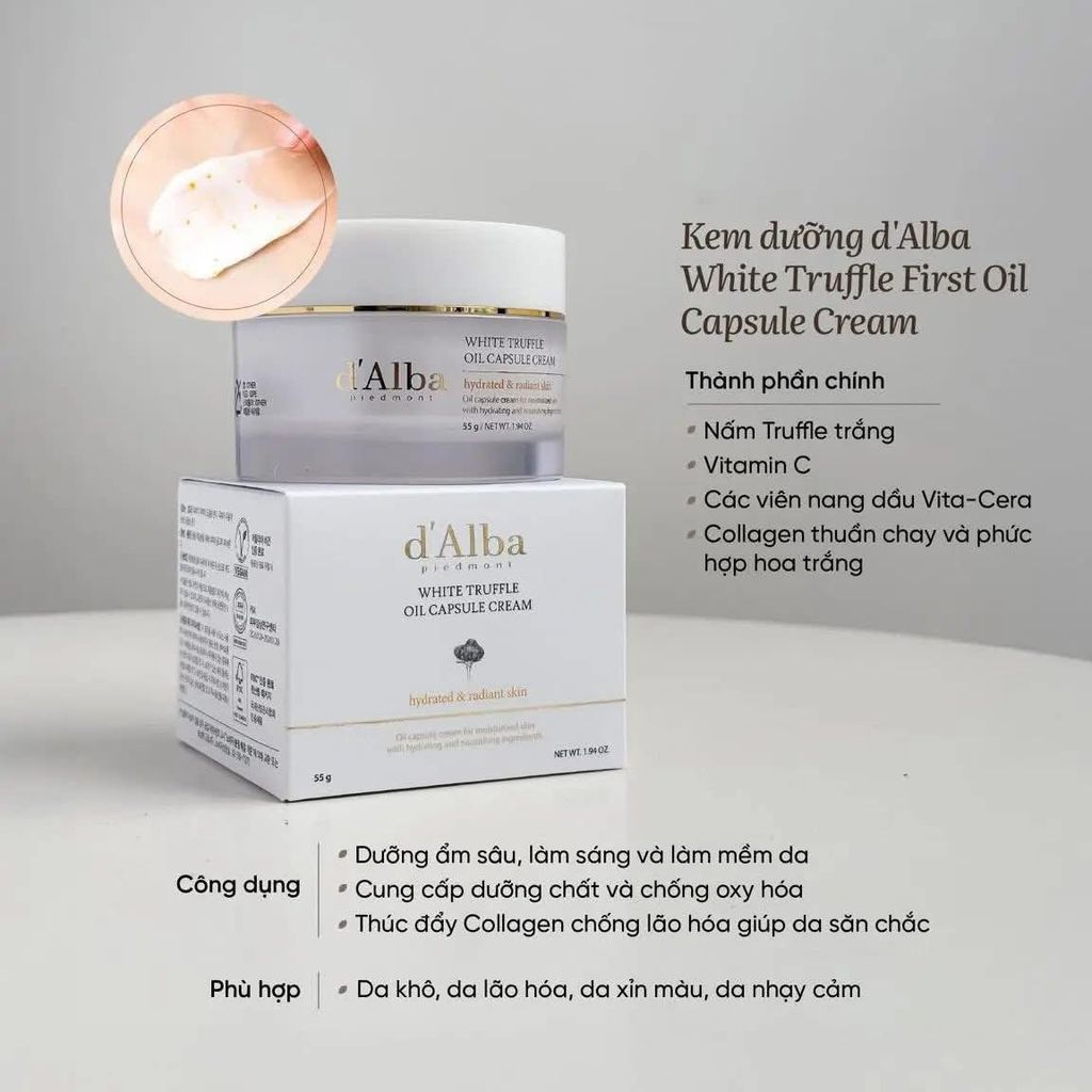 Kem dưỡng D'Alba Vita Toning Capsule 55g (Sale 800k -> 698k )