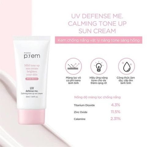 Kem chống nắng make prem hồng 50ml
