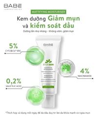 Kem dưỡng Babe Stop Akn Mattifying Moisture 50ml