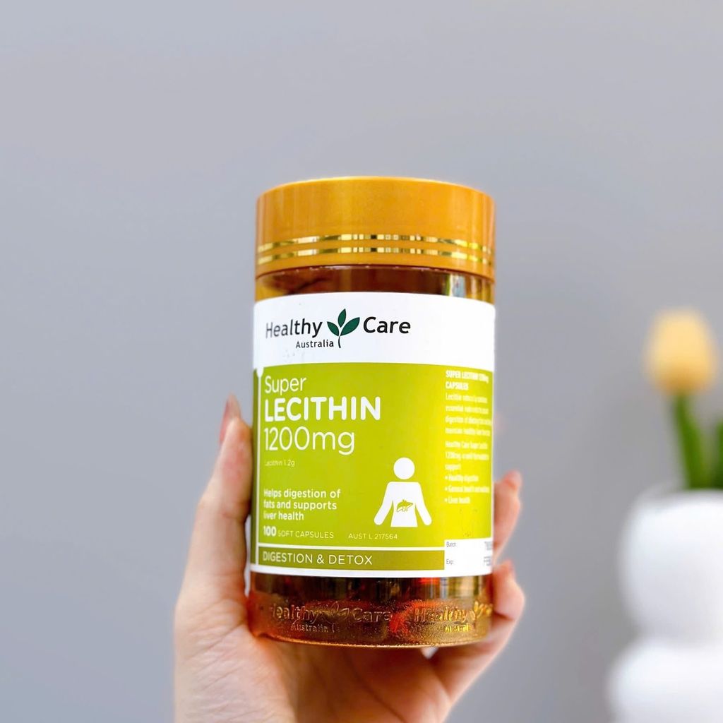 Viên Uống Mầm Đậu Nành Super Lecithin 1200mg Healthy Care (100 Viên)