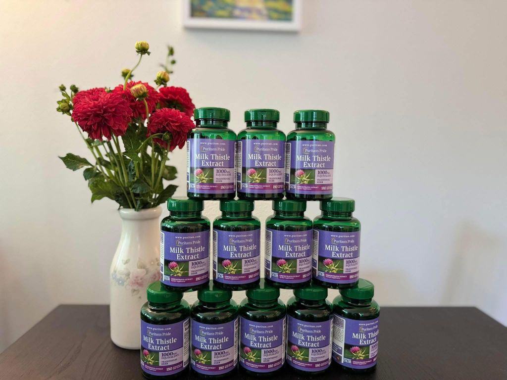 Viên Uống Bổ Gan Puritan's Pride Milk Thistle Extract 180 Viên