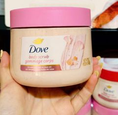 Tẩy Da Chết Dove Gommage Corp Himalayan Salt & Rose Oil Body Scrub 425g