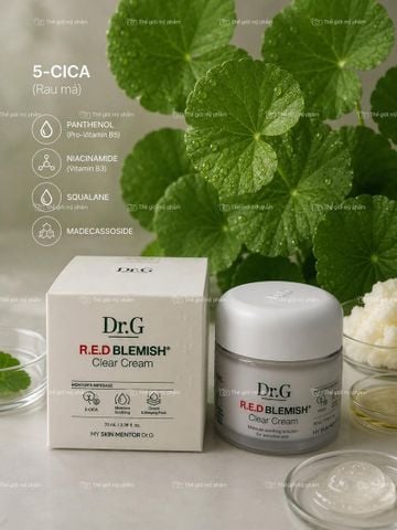 Dr.G kem dưỡng da r.e.d blemish Clear soothing cream 70ml