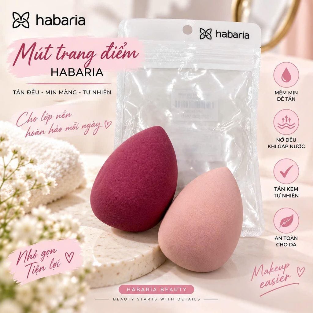 Mút tán nền giọt nước HABARIA
