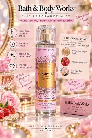 Xịt Thơm BBW #Champagne 236ml