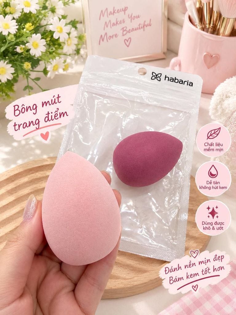 Mút tán nền giọt nước HABARIA