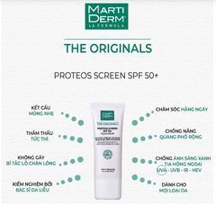 Kem Chống Nắng MARTIDERM Proteos Screen SPF 50+ Fluid 40ml (Bản xt)