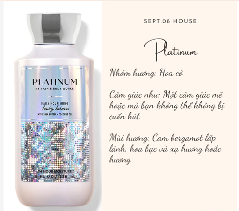 BBW - Body Lotion 236ml #Platinum