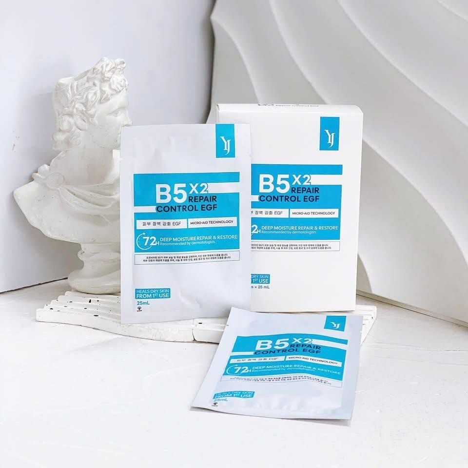 Mặt Nạ Yuejin B5x2 Repair Control EGF Mask Phục Hồi Cấp Ẩm Cho Da
