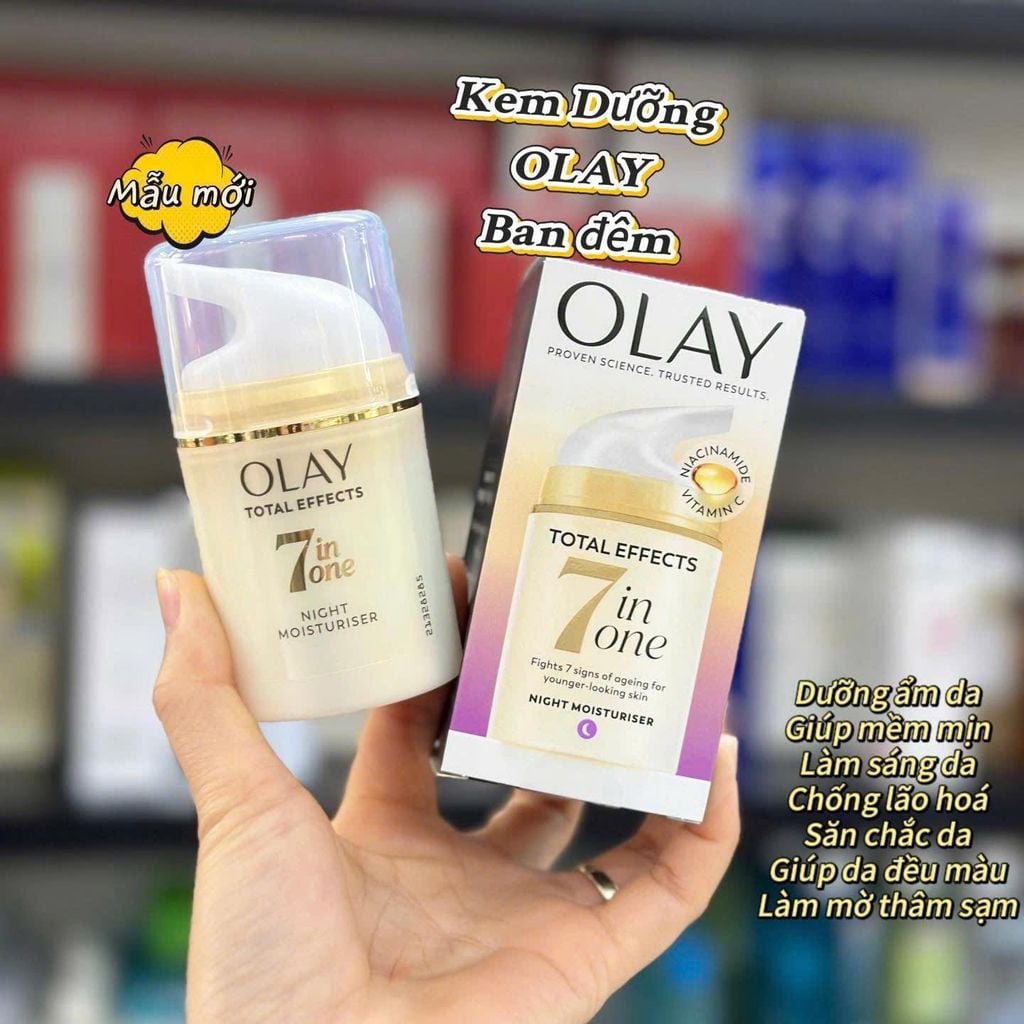 Kem Dưỡng Olay Total Effects 7 In One 50ml (Đêm-mẫu mới)