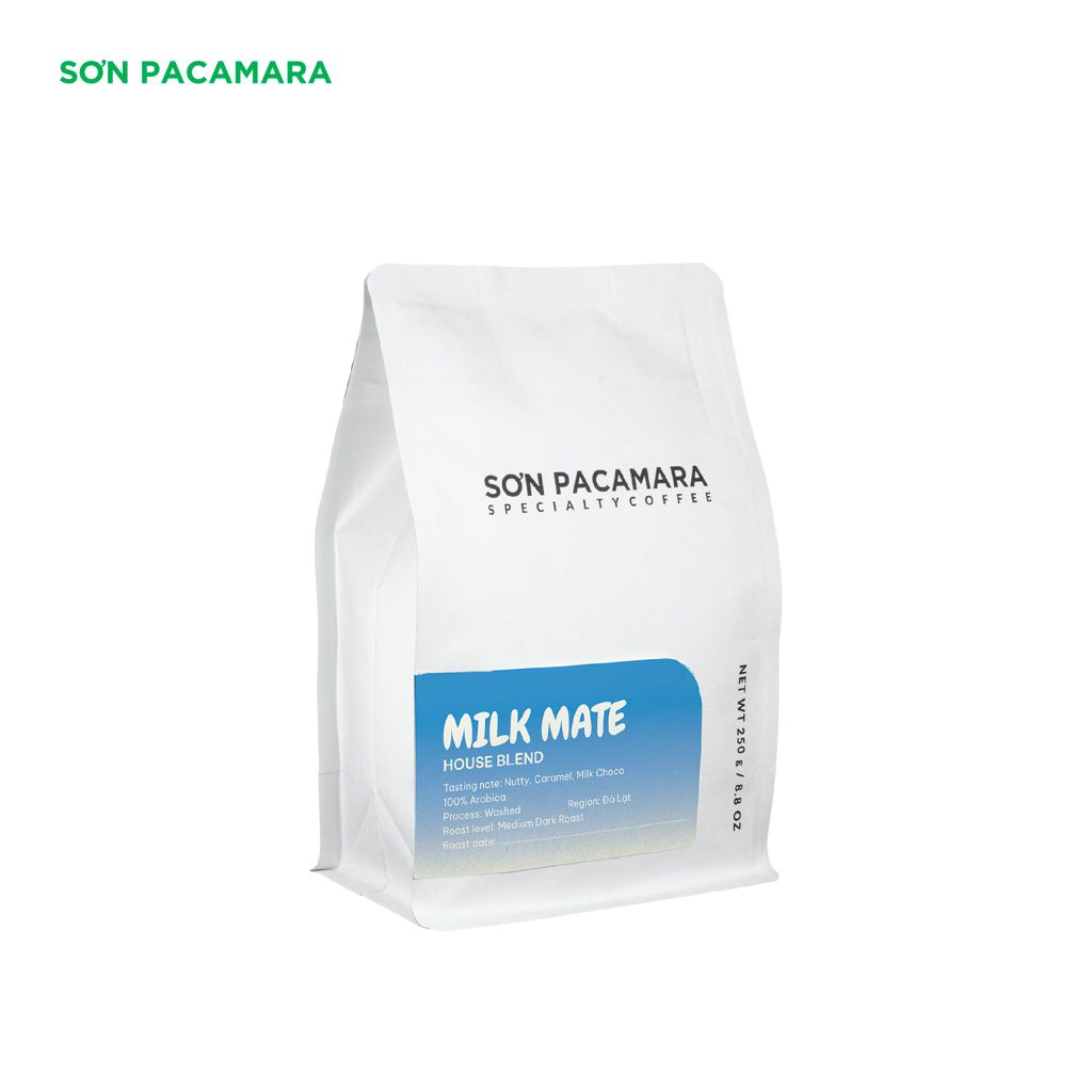 Cà Phê Pha Sữa Gói Milk Mate, 100% Specialty Coffee, Phù Hợp Cà Phê Sữa, Rang Vừa, Gói 250gr / 500gr