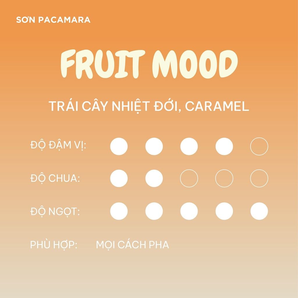 (Tiết kiệm 90K) Combo 1KG Fruit Mood Gói 250gr/500gr - Phù Hợp Pha Pour Over / Espresso / Cold Brew