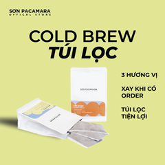 Cà Phê Cold Brew Túi Lọc Sơn Pacamara, Hương Vị Nhẹ Nhàng / Cân Bằng / Đậm Đà, Size 3 Túi / 7 Túi