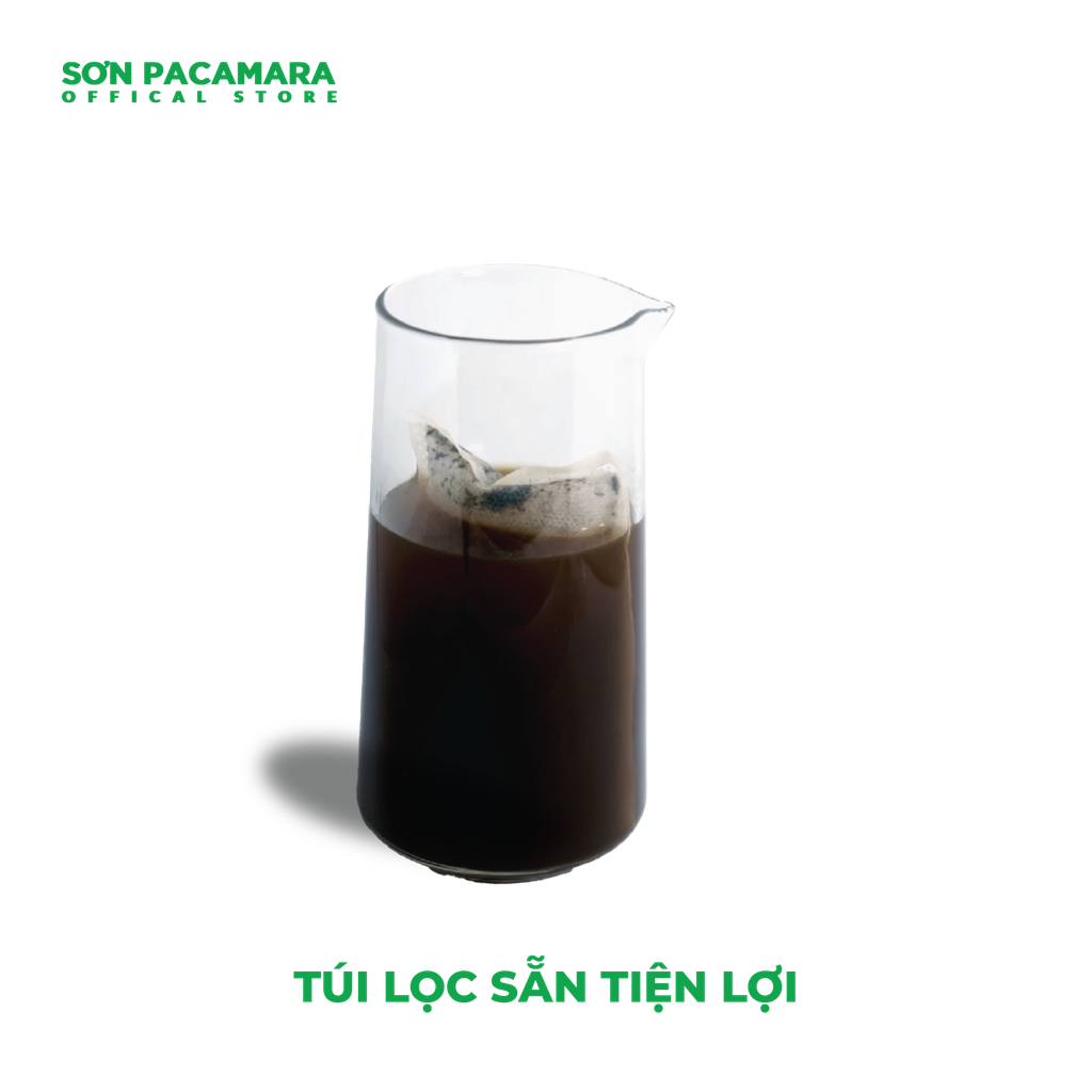 Cà Phê Cold Brew Túi Lọc Sơn Pacamara, Hương Vị Nhẹ Nhàng / Cân Bằng / Đậm Đà, Size 3 Túi / 7 Túi