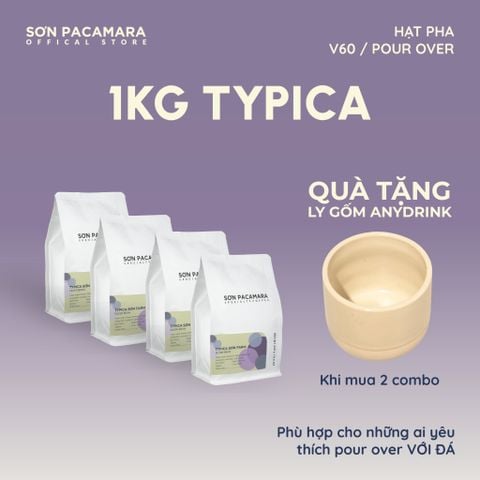 (Tiết kiệm 100K) Combo 1KG Typica Gói 250gr / 500gr - Phù Hợp Pha Pour Over