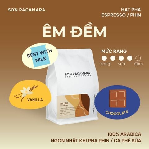 Cà Phê Pha Phin Gói Êm Đềm, 100% Arabica Chất Lượng Cao Đà Lạt, Rang Đậm, Chua Nhẹ Không Gắt, Gói 250gr/500gr