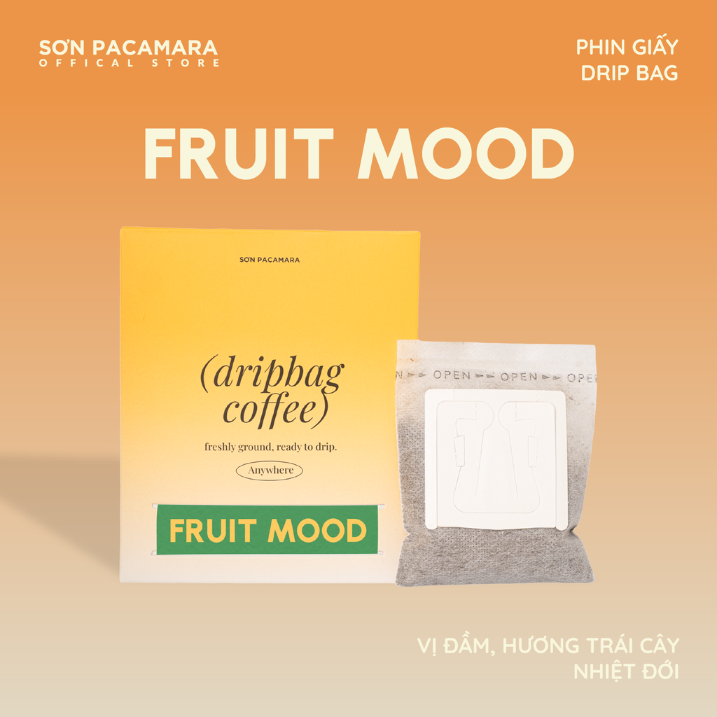Cà Phê Phin Giấy Sơn Pacamara Phù Hợp Cà Phê Đen, 3 Hương Vị, Rang Vừa, Túi 14gr / Hộp 10 Túi