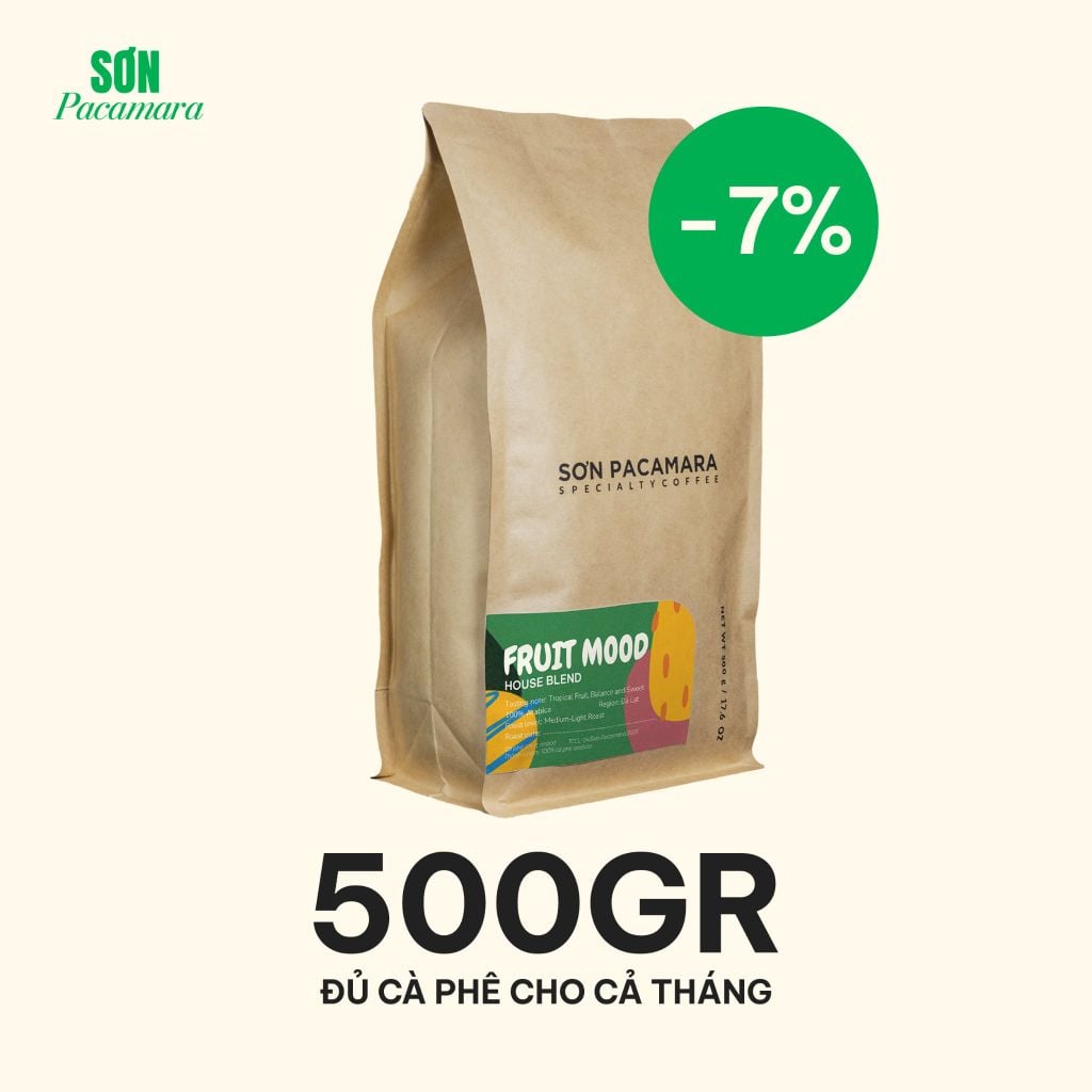 Cà Phê Cold Brew Gói Fruit Mood, Special Blend, 100% Specialty Coffee, Hương Trái Cây, Vị Đầm, Rang Vừa, Gói 250gr / 500gr