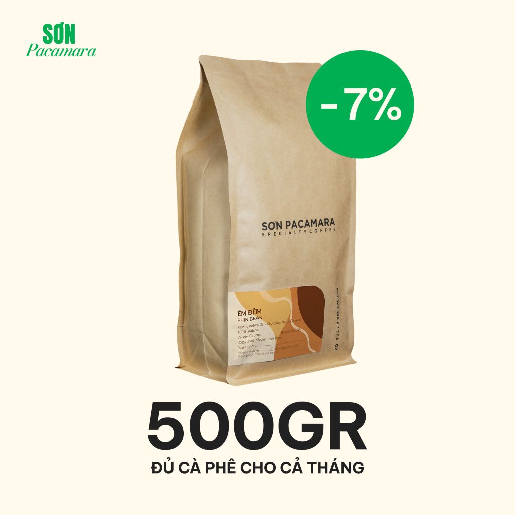 Cà Phê Pha Phin Gói Êm Đềm, 100% Arabica Chất Lượng Cao Đà Lạt, Rang Đậm, Chua Nhẹ Không Gắt, Gói 250gr/500gr