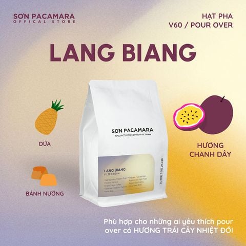 (New Crop 2026) Cà Phê Pour Over Gói Lang Biang, 100% Specialty Coffee Lạc Dương, Hương Trái Cây Nhiệt Đới, Rang Nhạt, Gói 250gr / 500gr
