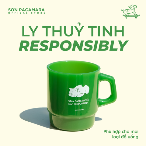 Ly Thuỷ Tinh Responsibly Sơn Pacamara, Phù hợp mọi loại đồ uống, Hộp 1 Cái, Ly 250ml